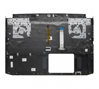 Топ-панель для Acer Nitro 5 AN515-45 чёрная с RGB-подсветкой (узкий шлейф клавиатуры)#1832373