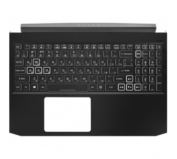 Топ-панель для Acer Nitro 5 AN515-45 чёрная с RGB-подсветкой (узкий шлейф клавиатуры)#1918896