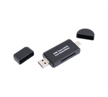 Картридер VIXION AD63 SD/MicroSD с разъемами USB, Micro USB, Type C#1619790