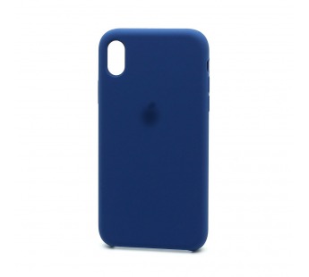 Чехол Silicone Case с лого для Apple iPhone XR (020) синий#1755368