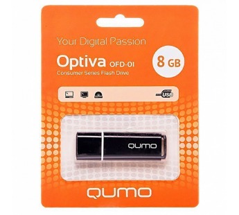 Флэш накопитель USB  8 Гб Qumo Optiva OFD-01 (black) (21756)#1613991
