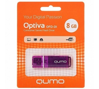 Флэш накопитель USB  8 Гб Qumo Optiva OFD-01 (violet) (25964)#2092343