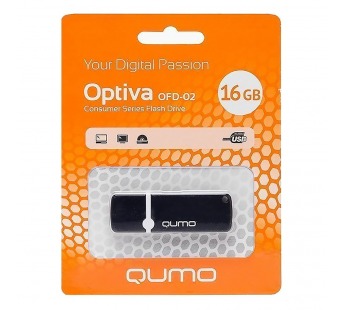 Флэш накопитель USB 16 Гб Qumo Optiva OFD-02 (black) (102312)#1614055