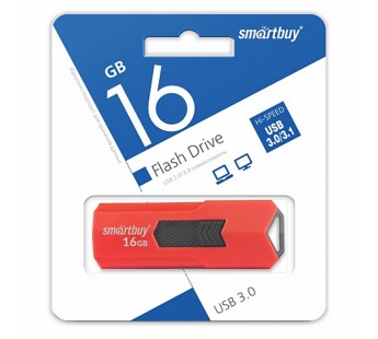 Флэш накопитель USB 16 Гб Smart Buy STREAM 3.0 (red) (98792)#1621371