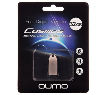 Флэш накопитель USB 32 Гб Qumo Cosmos (silver) (39391)#2096868