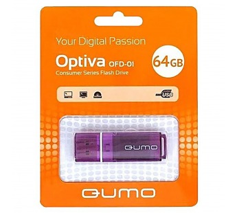 Флэш накопитель USB 64 Гб Qumo Optiva OFD-01 (violet) (24835)#2096864