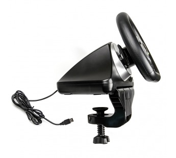 Игровой руль Dialog GW-235VR Gran Tourismo - вибро, 2 педали+рычаг, PC USB/PS4&3/XB1&360/And(116933)#1614622