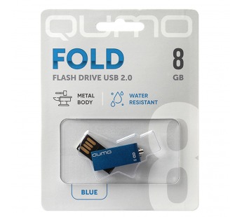 Флэш накопитель USB  8 Гб Qumo Fold (blue) (blue) (133037)#1614041