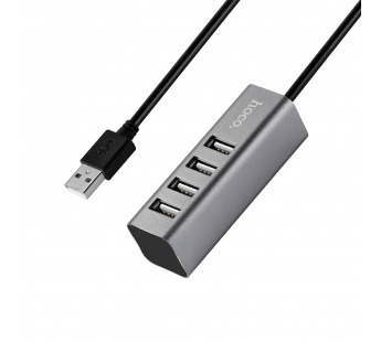 Хаб USB Hoco HB1 USB-4USB (80cm) (tarnish) (95235)#1719021