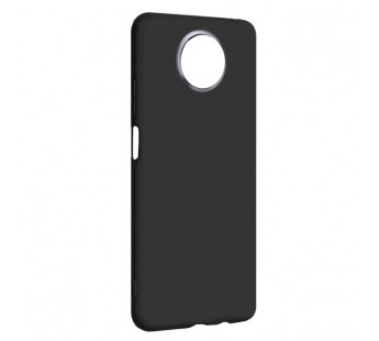 Жесткий силиконовый чехол с микрофиброй для Xiaomi Redmi Note 9T (черный)#1610890