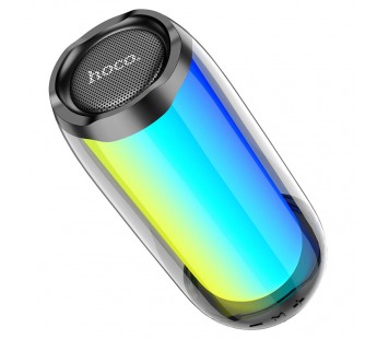 Колонка беспроводная с подсветкой Hoco HC8 (USB,FM,TF,AUX) цвет черный#1615359