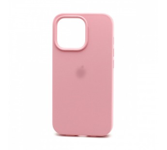 Чехол-накладка Silicone Case с лого для Apple iPhone 13 Pro (полная защита) (006) розовый#1755370