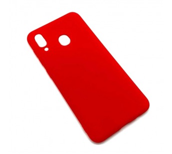 Чехол Samsung A20/A30/M10S (2019) Силикон Матовый Красный#1638177