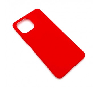 Чехол Xiaomi Mi 11 Lite (2021) Силикон Матовый Красный#1621837