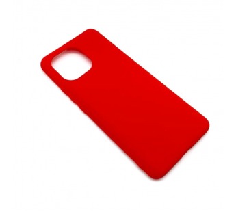 Чехол Xiaomi Mi 11 (2021) Силикон Матовый Красный#1621970