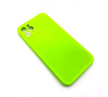 Чехол iPhone 11 Pro Max Silicone Case (Full Camera/No Logo) №21 Блестящий Зеленый#1619075