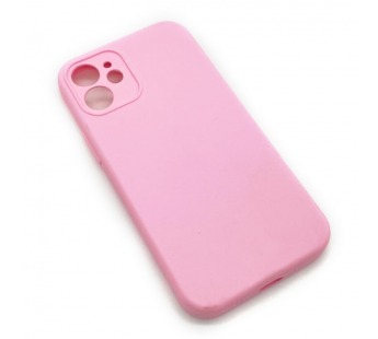 Чехол iPhone 12 Mini Silicone Case (Full Camera/No Logo) №07 Розовый#1619594