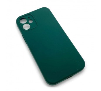 Чехол iPhone 12 Mini Silicone Case (Full Camera/No Logo) №08 Зеленый Сосновый Лес#1619668