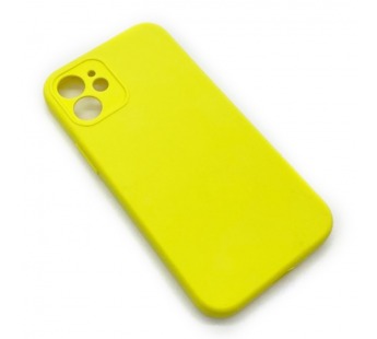 Чехол iPhone 12 Mini Silicone Case (Full Camera/No Logo) №09 Блестящий Желтый#1619667