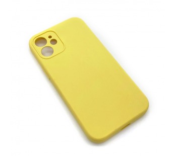 Чехол iPhone 12 Mini Silicone Case (Full Camera/No Logo) №14 Желтый#1619671