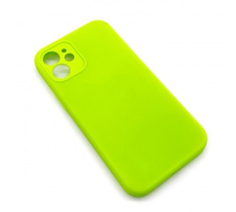 Чехол iPhone 12 Mini Silicone Case (Full Camera/No Logo) №21 Блестящий Зеленый#1619918