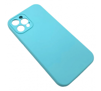 Чехол iPhone 12 Pro Max Silicone Case (Full Camera/No Logo) №03 Ледяное Синее Море#2036663