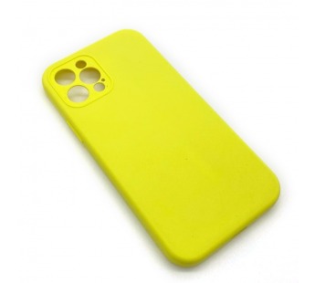 Чехол iPhone 12 Pro Silicone Case (Full Camera/No Logo) №09 Блестящий Желтый#1619664