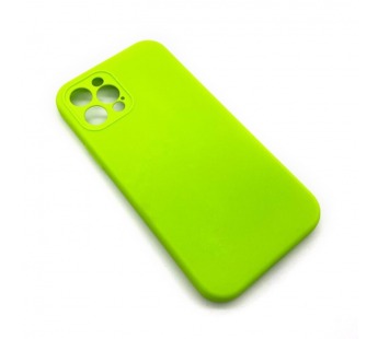 Чехол iPhone 12 Pro Silicone Case (Full Camera/No Logo) №21 Блестящий Зеленый#1619640