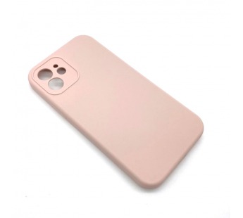 Чехол iPhone 12 Silicone Case (Full Camera/No Logo) №04 Розовый Песок#1619873