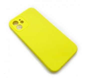 Чехол iPhone 12 Silicone Case (Full Camera/No Logo) №09 Блестящий Желтый#1619862