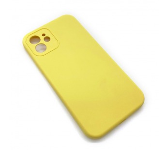 Чехол iPhone 12 Silicone Case (Full Camera/No Logo) №14 Желтый#1619850