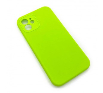 Чехол iPhone 12 Silicone Case (Full Camera/No Logo) №21 Блестящий Зеленый#1619830