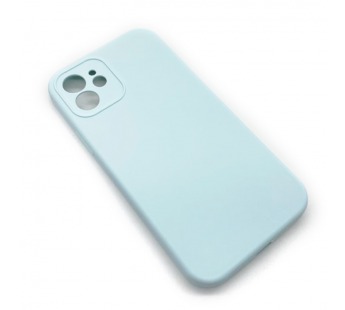 Чехол iPhone 12 Silicone Case (Full Camera/No Logo) №26 Бриллиантово-Голубой#1619824