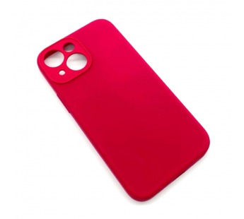Чехол iPhone 13 Mini Silicone Case (Full Camera/No Logo) №05 Розово-Красный#1619451