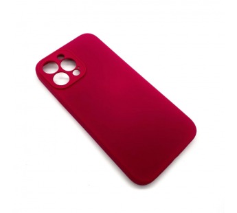 Чехол iPhone 13 Pro Silicone Case (Full Camera/No Logo) №05 Розово-Красный#1619037