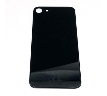 Задняя крышка iPhone SE (2020) (c увел. вырезом) Черная#1654888