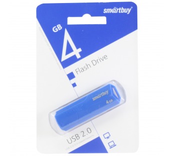 Флеш-накопитель USB 4GB Smart Buy Clue синий