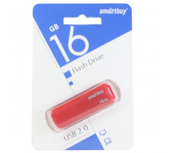 Флеш-накопитель USB 16GB Smart Buy Clue красный#1619337