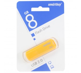 Флеш-накопитель USB 8GB Smart Buy Clue жёлтый#1619330