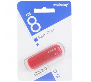 Флеш-накопитель USB 8GB Smart Buy Clue красный#1619331