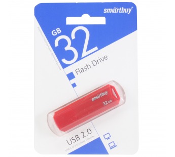 Флеш-накопитель USB 32GB Smart Buy Clue красный#1619327