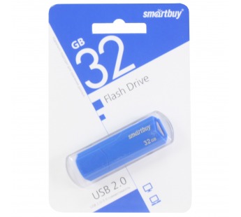 Флеш-накопитель USB 32GB Smart Buy Clue синий#1619328