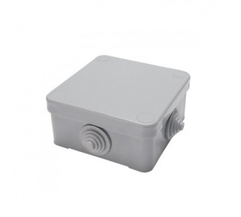 Коробка разветвительная 75х75х44мм, 250/380В, 10A, 4 ввода, IP44, светло-серая , шт#2095240