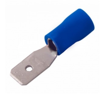 Клемма плоская изолированная синяя, штекер 4.8 мм 1.5-2.5 мм² (РПи-п 2.5-(4.8)/РПИп 2-5) "Rexant"#1632731