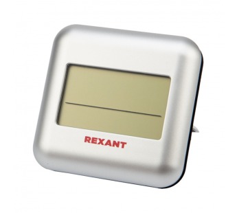 Комнатно-уличный термометр с беспроводным выносным датчиком и часами S3341BF "Rexant"#1635927