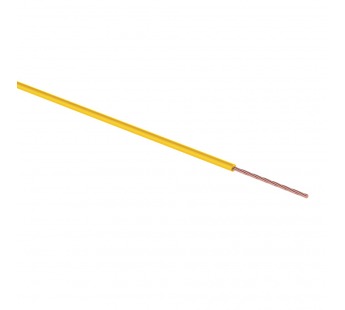 Провод монтажный автомобильный (ПГВА) 1x0,75мм2 100м жёлтый "Rexant"#1621811