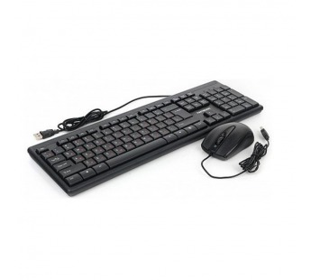 Клавиатура + мышь проводные "Гарнизон" GKS-126, 104кл.,3кн.,1000DPI (чёрный)#1635939