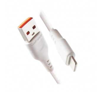 USB кабель для iPhone 5-11 2,4A "GoPower" GP01L 1м, белый#1693143