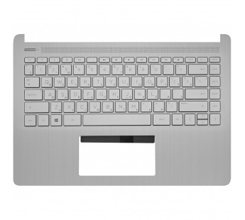 Топ-панель HP 14s-dq серебряная с подсветкой#1857707