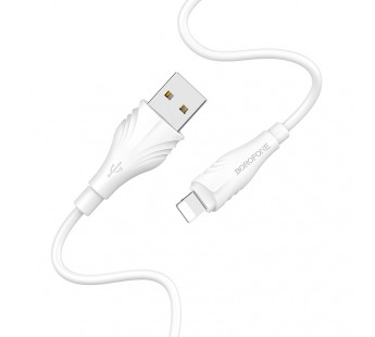 Кабель USB - Apple lightning Borofone BX18 Optimal, 300 см, (white)#1629211